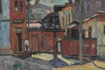 Абрахам Маневич (1881-1942) "Зима. Двор на Совской улице, Киев"